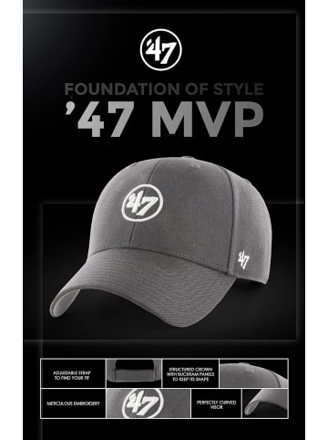 `47 New York Yankees Cold Zone MVP DP Unisex Baseball Cap Kappe schwarz