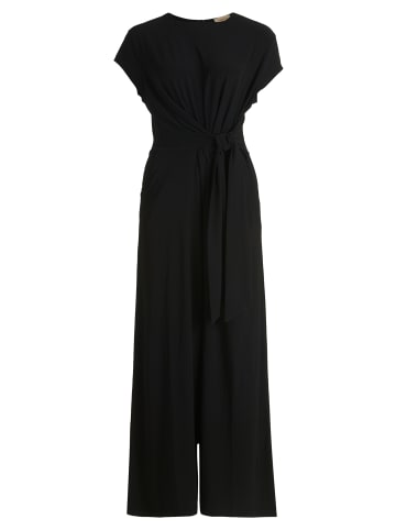 CARTOON Jumpsuit mit Bindegürtel in Schwarz