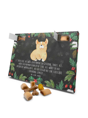 Mr. & Mrs. Panda Hunde Adventskalender Corgie mit Spruch in Kreidetafel