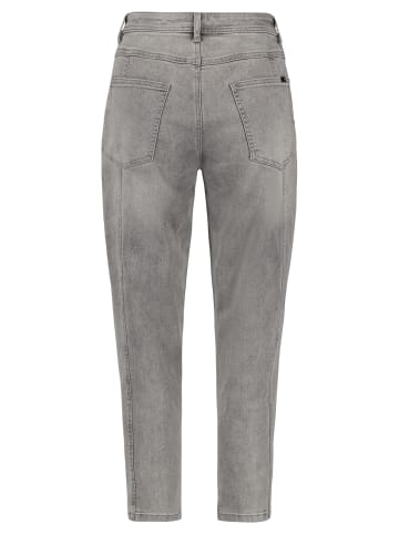 TAIFUN Hose Jeans verkürzt in Bleached Grey Denim