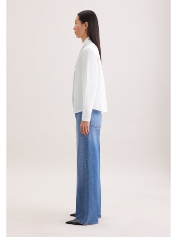 Seidensticker Ausgestellte Bluse Regular in Weiß