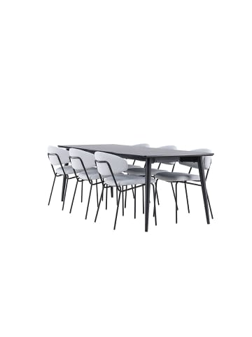 ebuy24 Essgruppe Ellis Schwarz 85 x 230 cm