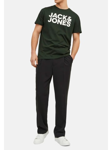 Jack & Jones T-Shirt Corp in Schwarz / blau / grün