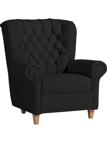 others HOCHLEHNSESSEL Katrin Bezug Kunstleder Buche natur / schwarz