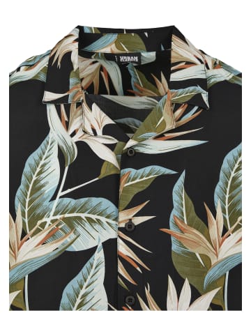 Urban Classics Short Sleeve Shirt in black/blossom