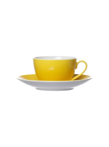 Ritzenhoff & Breker Kaffeetasse mit Untertasse Doppio 200 ml in Gelb