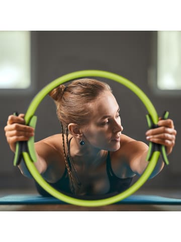 relaxdays 4x Pilates Ring in Grün - Ø37 cm