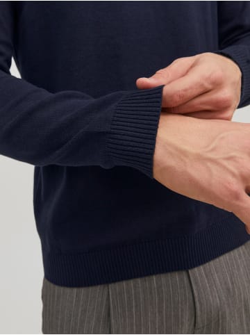 Jack & Jones V-Pullover 'JJEBASIC' Blau