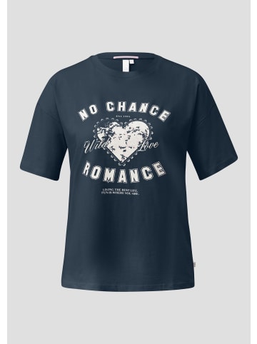 QS T-Shirt in 58D0_tiefblau