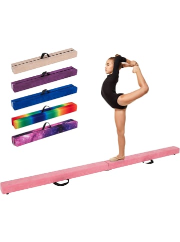 COSTWAY Schwebebalken Kinder 270 cm in Rosa