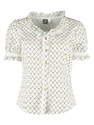 OS-Trachten Bluse Poceu in mittelbraun