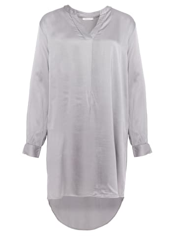 PM SELECTED Oversize Business Long Bluse in Grau