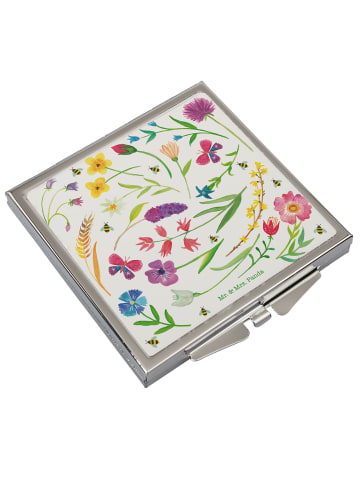 Mr. & Mrs. Panda Schminkspiegel Frühling mit Spruch in Bunt