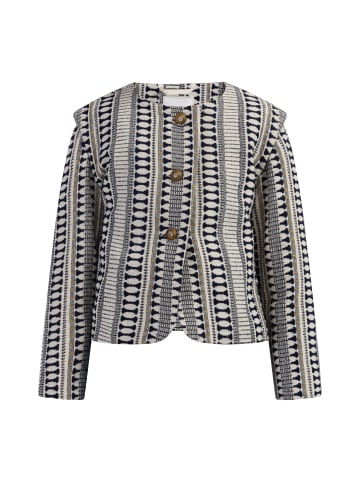 IZIA Mädchen Blazerjacke in Dunkelmarine Wollweiss