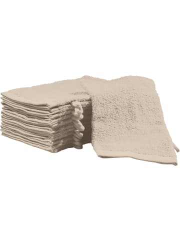 REDBEST Frottier, Leichtfrottier Waschhandschuh 12er-Pack Oceanside in beige