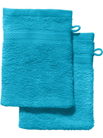 REDBEST Frottier Waschhandschuh 2er-Pack Chicago in türkis