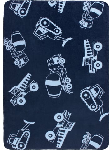 Erwin Müller Baumwolle, Jacquard Kinderdecke in marine