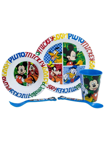 Disney Mickey Mouse Teller-Set Mikrowellengeeignet 5-teiliges Kindergeschirr