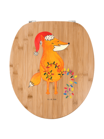 Mr. & Mrs. Panda Toilettendeckel Fuchs Weihnachten ohne Spruch in Braun