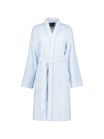 Cawö Cawö Bademäntel Damen Kimono Struktur 1214 mittelblau - 11 in mittelblau - 11