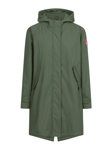 Derbe Regenjacke Traveby Friese Plain in oliv