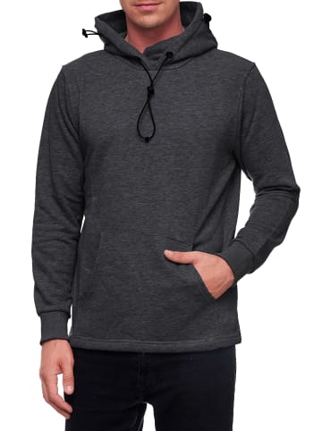 Rusty Neal Kapuzen-Sweatshirt mit Gesichtsbedeckung in Anthrazit