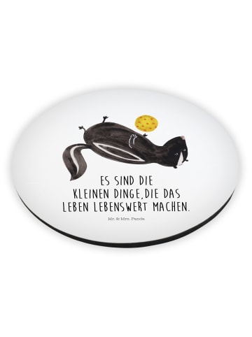 Mr. & Mrs. Panda magnet Stinktier Ball mit Spruch in Weiß