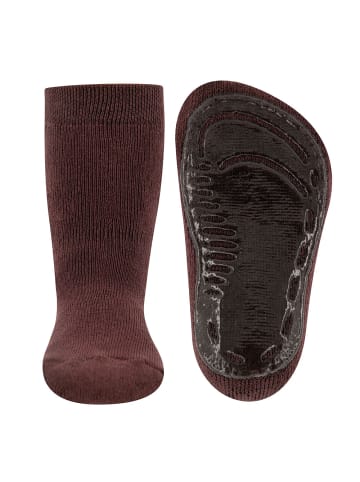 ewers Stoppersocken Uni in mahagoni