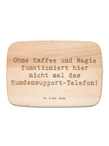 Mr. & Mrs. Panda Holz Vesperbrett Spruch Kundensupport Magie mit... in Transparent