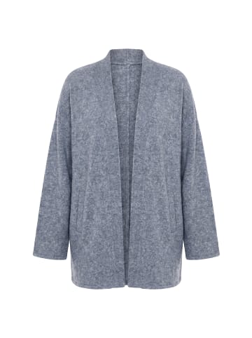 Ulla Popken Strickjacke in mittel grau melange