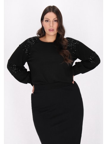 faina Women Plus Size Blouse in Black
