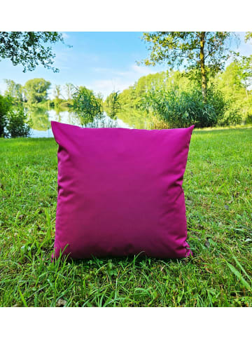 JACK 1x Outdoor Kissenhülle 50x50cm Uni in Beere