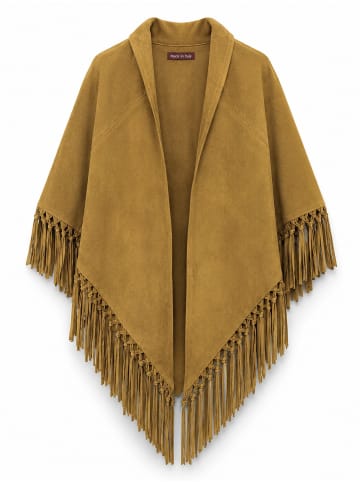 collezione alessandro Poncho " Sioux " in cognac