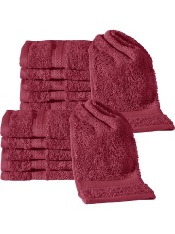 REDBEST Frottier Gästetuch 12er-Pack Chicago in weinrot
