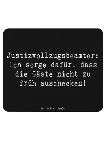 Mr. & Mrs. Panda Mauspad Spruch Justizvollzugsbeamter Spaß mit S... in Schwarz