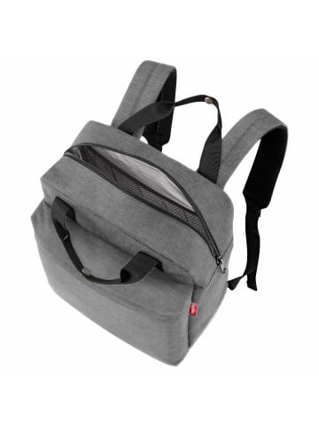 Reisenthel all day - Rucksack M 39 cm (black) in twist silver