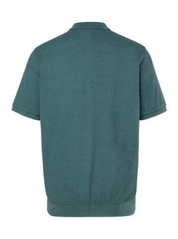 Men Plus Poloshirt in grau grün