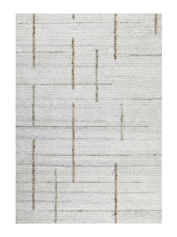 Teppich "Hamptons TWENTYTWO" in Perl Weiß/Sand Beige/Elfenbein Weiß