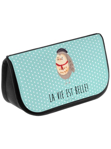 Mr. & Mrs. Panda Organizer Eule Frankreich mit Spruch in Türkis Pastell