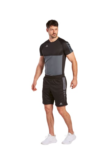 erima Six Wings Shorts in schwarz/slate grey