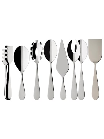 Villeroy & Boch 7-tlg. Servierbesteck Sereno XXL in Silber – in silber