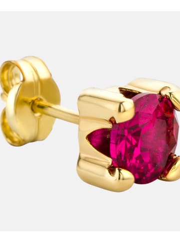 Diamant L'éternel Ohrringe aus 375 Gelbgold mit Rubin
