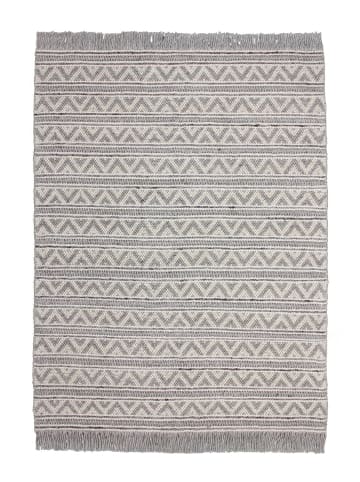 Kayoom Kurzflor Teppich Natura 410 in natural - silber - rechteckig