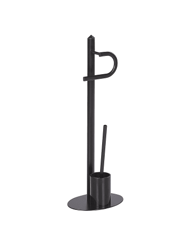 Beliani 2-tlg Toilettenbürste SARTO in Schwarz