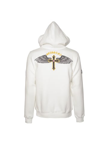 Roberto Geissini Cross-Wings Sweatjacke Offwhite