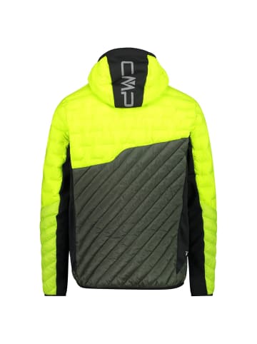 cmp Funktions-Hybridjacke MAN JACKET HYBRID FIX HOOD in Neongrün