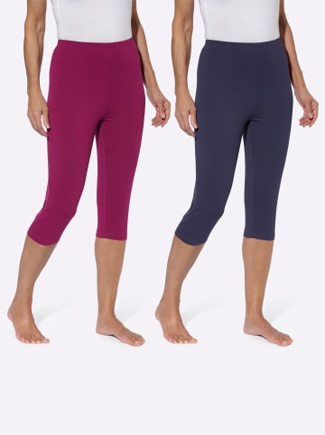 Sieh an! Caprileggings in marine + malve