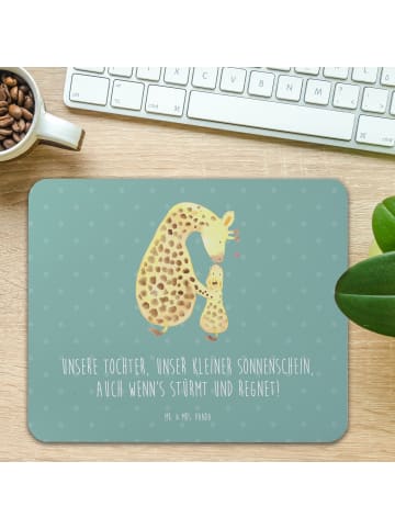 Mr. & Mrs. Panda Mousepad Tochter Sonnenschein mit Spruch in Meeresbrise