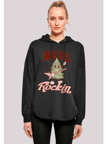 F4NT4STIC Oversized Hoodie Jingle Bell Rocking Weihnachten Tree in schwarz