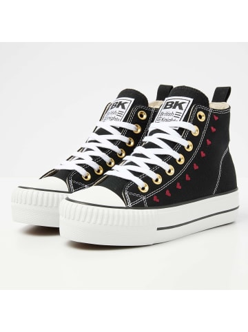 British Knights Sneaker Kaya mid in schwarz/bordeaux-herzen